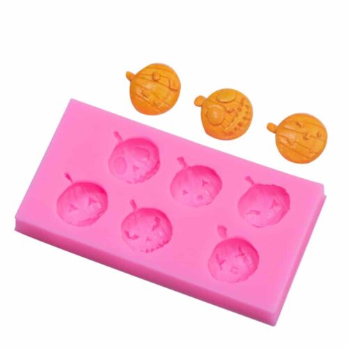 Moule en silicone têtes de citrouille d'halloween