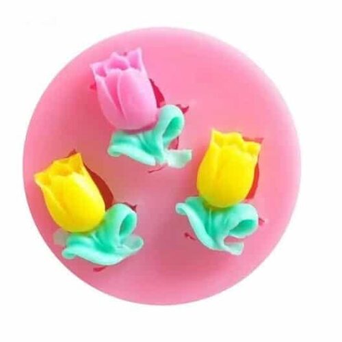 Moule Souple en Silicone fleurs tulipes