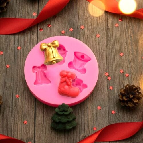 moule noel rose cloche botte couronne sapin