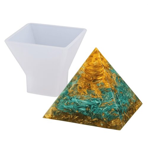 moule silicon pyramide orgonite pour résine expoxy et création de bijoux