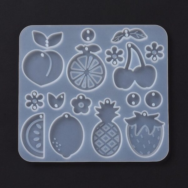 Moule Silicone Pendentifs Bijoux Fruits - Création Résine UV Époxy DIY – Image 2