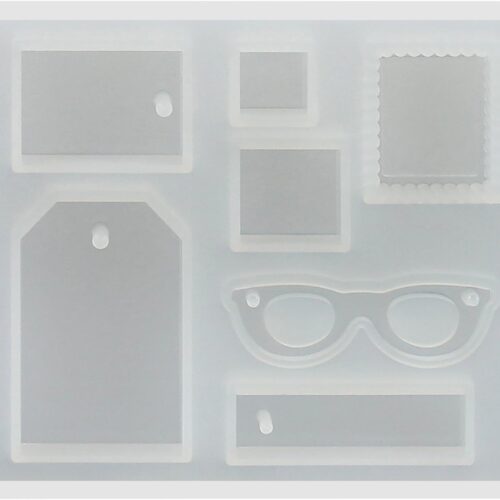 Moule formes pendentifs multiples lunette étiquettes