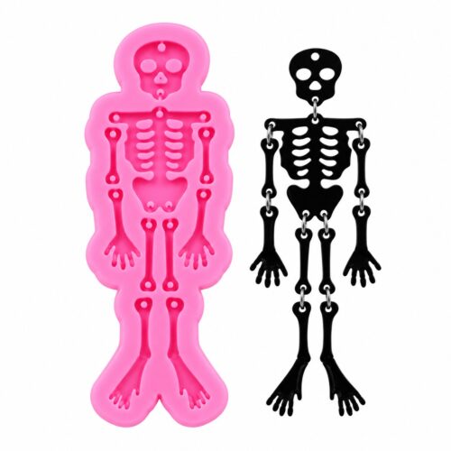 moule silicone squelette humain halloween à assembler