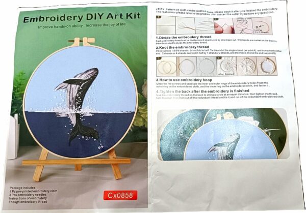 Kit de broderie baleine pour débutant  x1 – Image 4