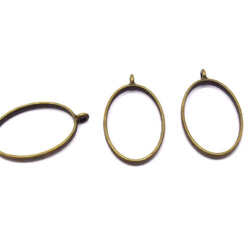 Ovale creux pendentifs