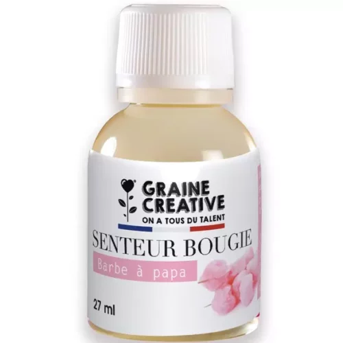 Parfum pour bougie barbe à papa 27 ml, senteur gourmande pour création de bougies DIY
