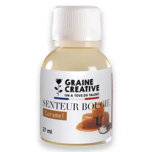 Parfum pour bougie caramel 27 ml – création bougies DIY