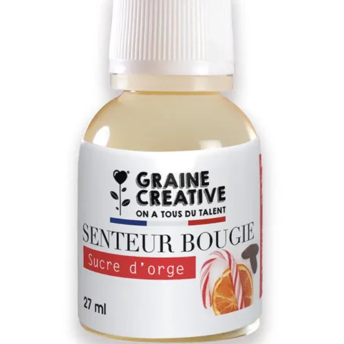 Parfum pour bougie sucre d’orge 27 ml, senteur gourmande pour création de bougies DIY