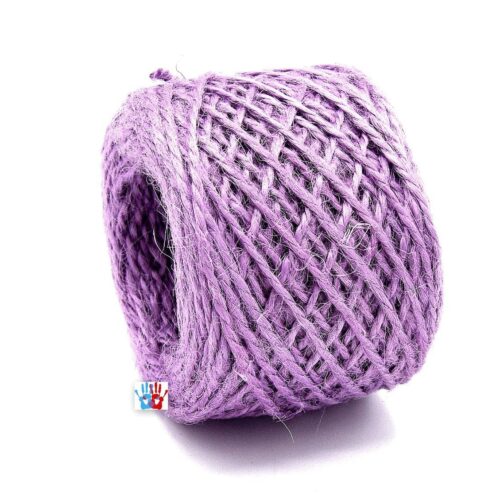 Cordon de Chanvre parme 2mm