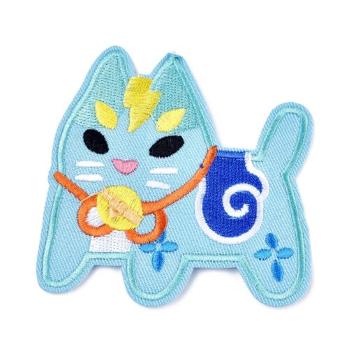 Ecussons thermocollant chat bleu