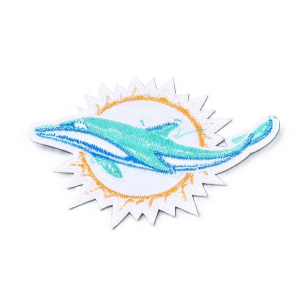 patch dauphin bleu et soleil