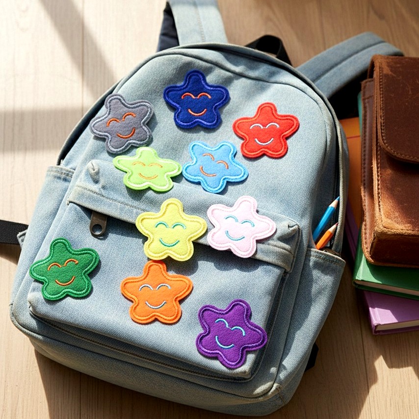 Patchs Smiley Multicolores