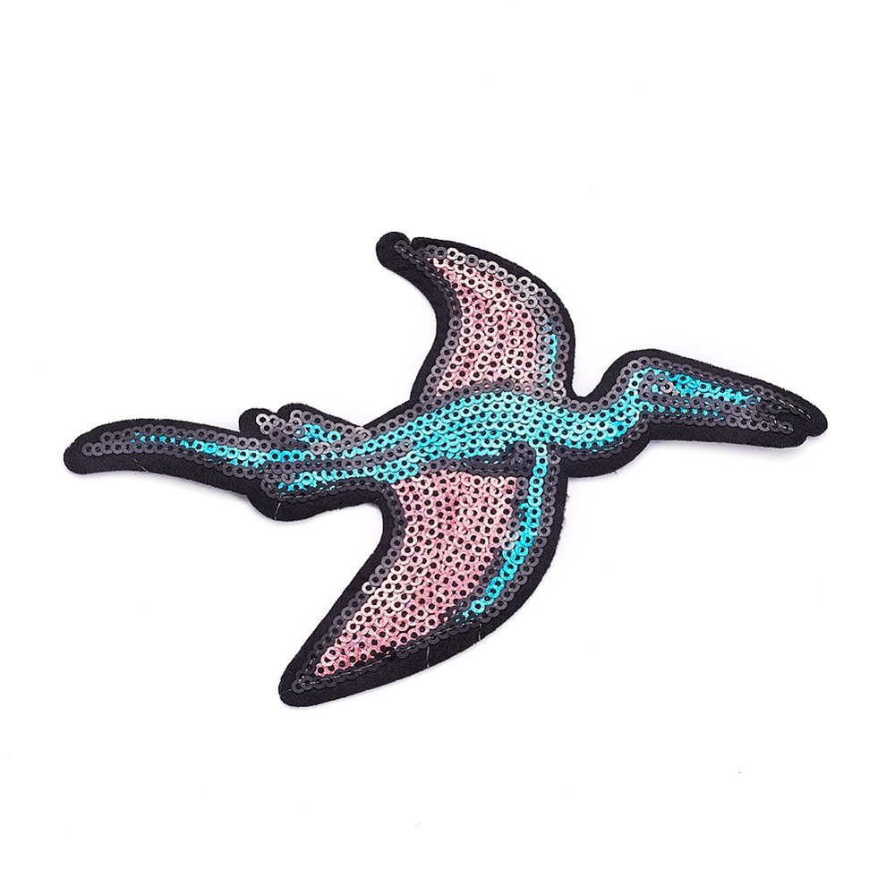 patchs tissu broderie paillettes dinosaure mixte (1)