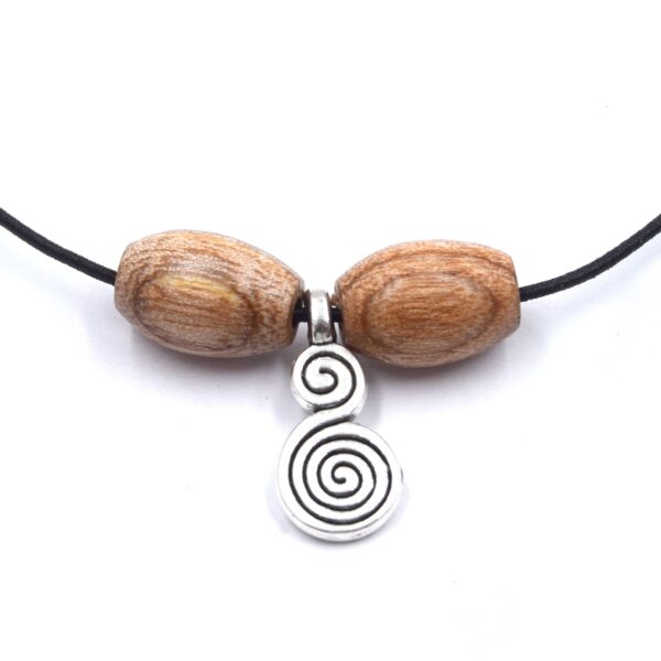 Pendentifs Spirale Tibétaine - Argent Antique - 8x17mm - Alliage Sans Nickel, Plomb, Cadmium - Lot de 30 - Fournitures Bijoux Diy
