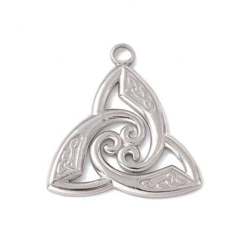 Pendentif trinité argent acier inoxydable 304