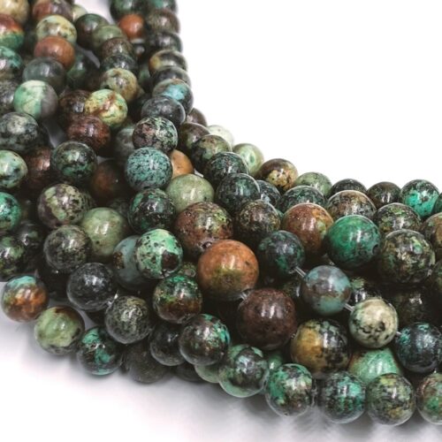Perles de turquoise africaine ronde Ø4mm x20