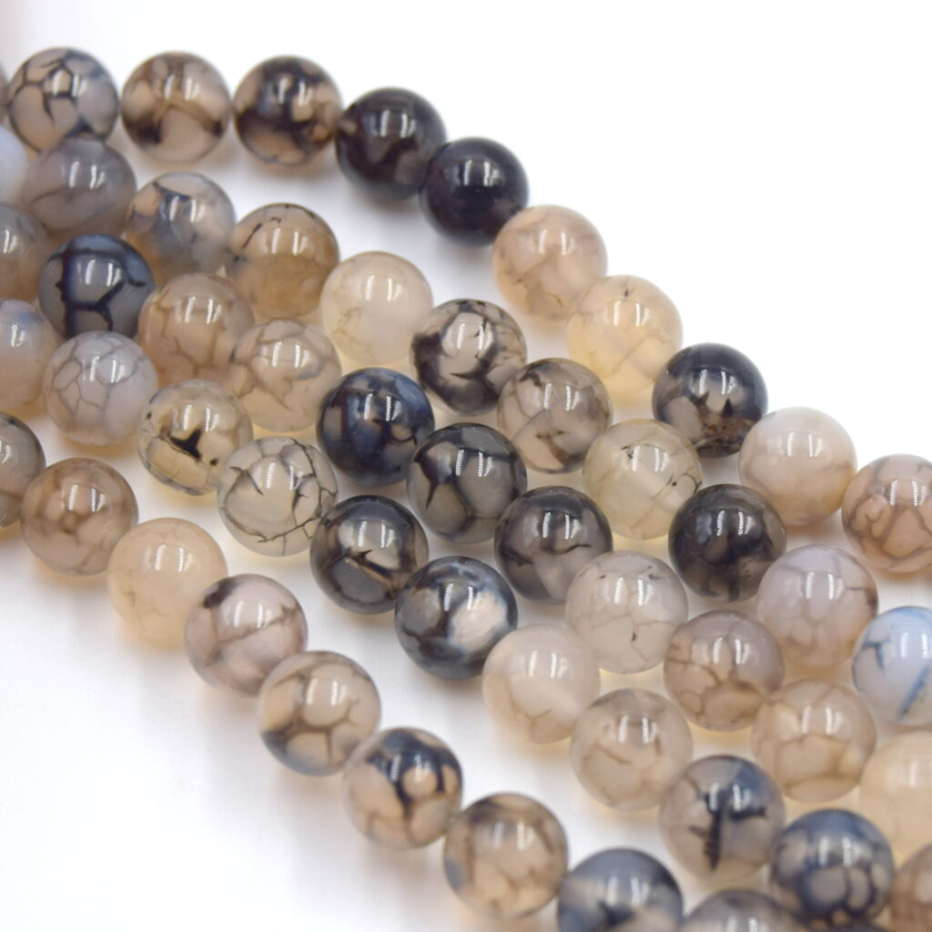 perle agate 8mm dragon veine27