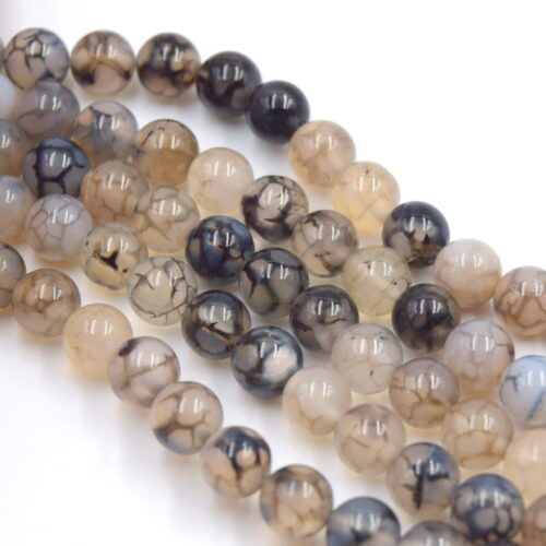 perle agate 8mm dragon veine27