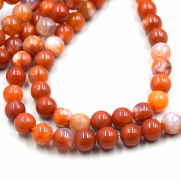 perle d'agate orange fabrication de bijoux diy
