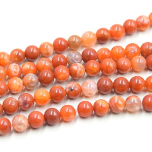 perle d'agate orange fabrication de bijoux diy