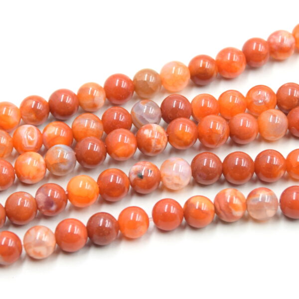 perle d'agate orange fabrication de bijoux diy