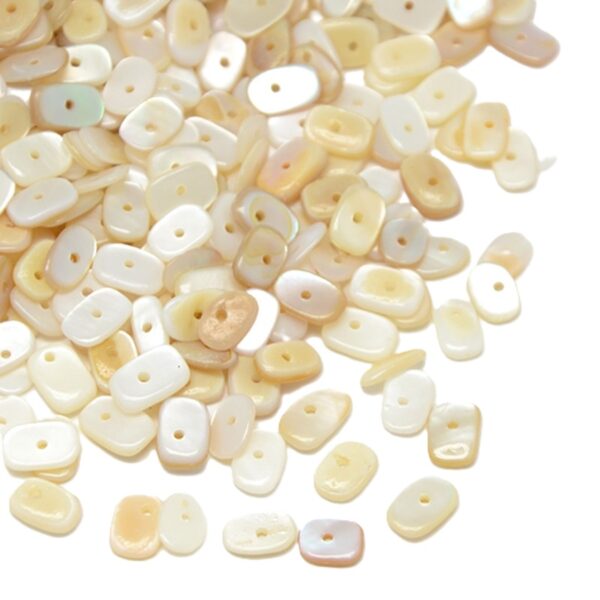 Perles en coquille d'eau douce naturelle