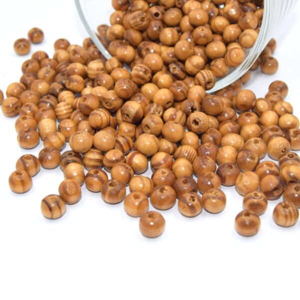 perle en bois ronde 8mm