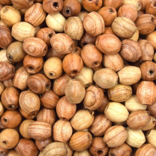 perles en frêne naturel