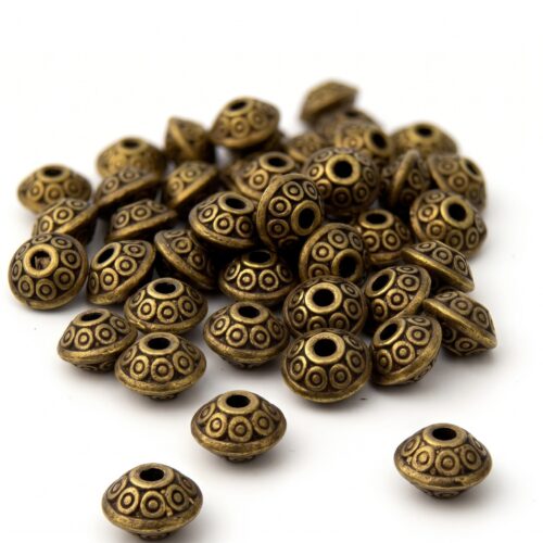 perle intercalaire bronze bicone 6x4mm pour bijoux ethnique
