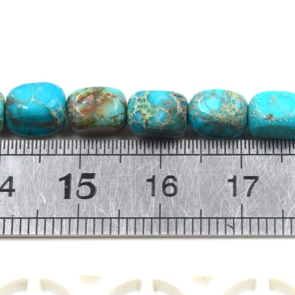 Perles Jaspe Impérial Nuggets Bleu/Turquoise (Lot de 20) - Pierre Naturelle – Image 4