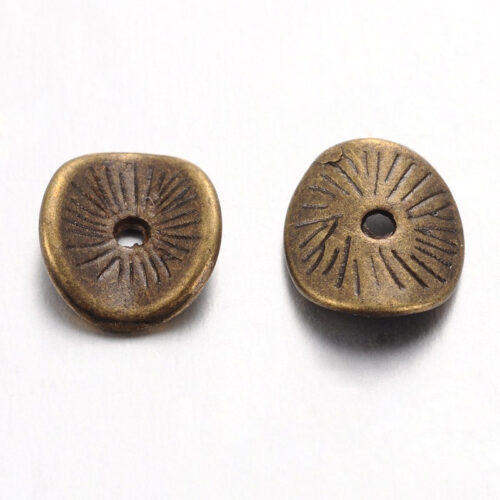 perle métal bronze rondelle