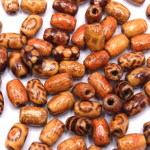 perles en bois Tonneau ~12 MM