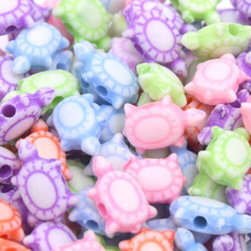 perles tortues acrylique
