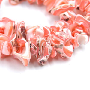 Perles de coquille Trochidé naturel rose X 40