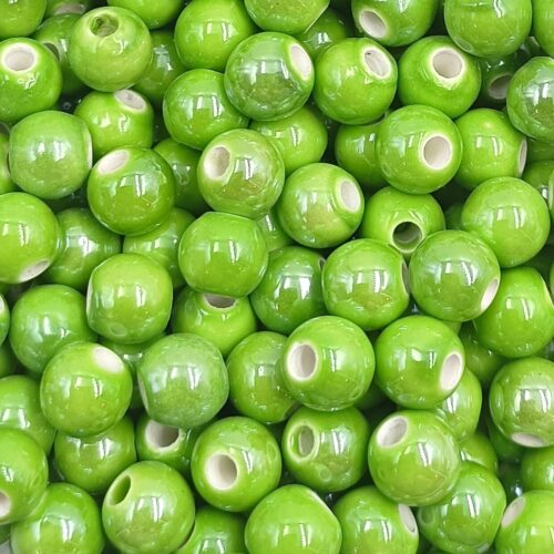 perle verte céramique
