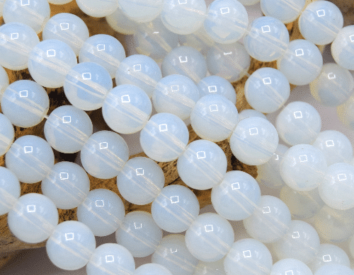 Perles opalite  Ø 4mm