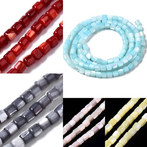 perles de coquille heishi trocas teinté couleurs