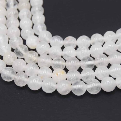 perles de cristal de roche quartz naturel Ø8mm