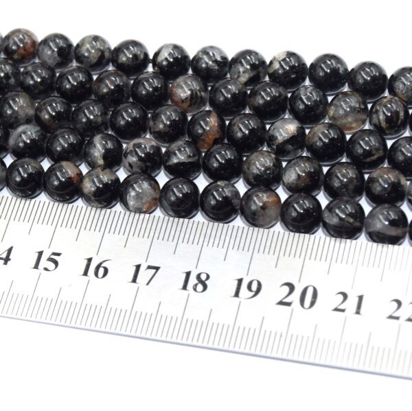 perles de tourmaline noire ronde 8mm pour bijoux diy 8 (1)