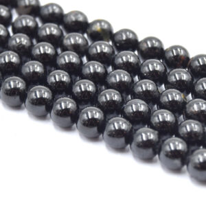 perles de tourmaline noire ronde 6mm pour bijoux diy 28