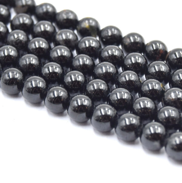 perles de tourmaline noire ronde 6mm pour bijoux diy 28