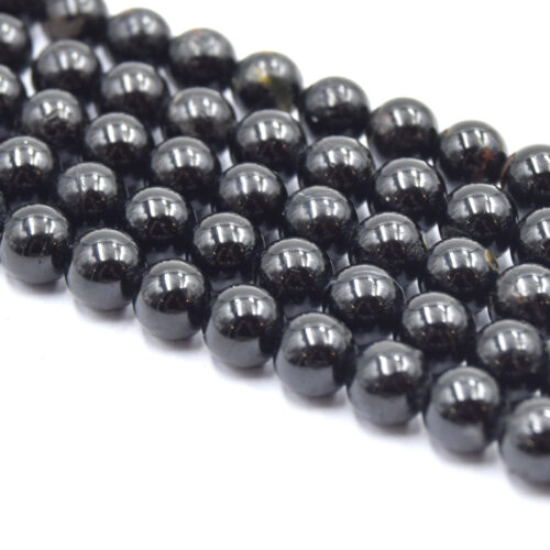 perles de tourmaline noire ronde 6mm pour bijoux diy 28
