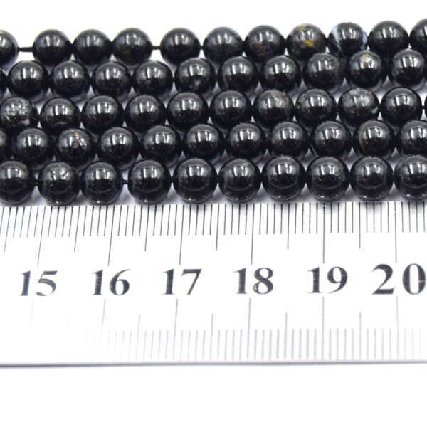 perles de tourmaline noire ronde 6mm pour bijoux diy 28