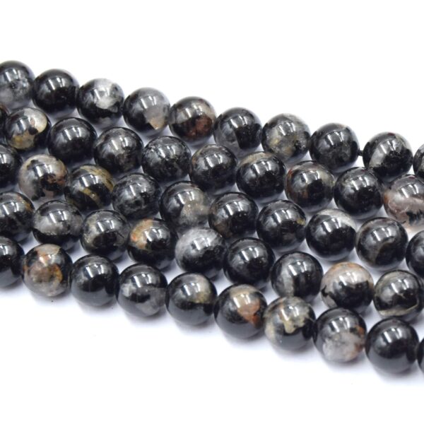 perles de tourmaline noire ronde 8mm pour bijoux diy 8 (1)