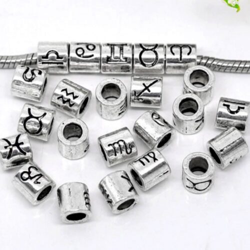 Perles  zodiaque gros trous