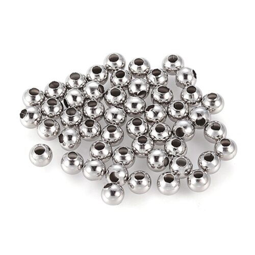 perles métal acier inoxydable 304 5mm