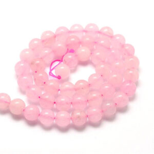 perles quartz rose 4mm ronde pour bijoux diy