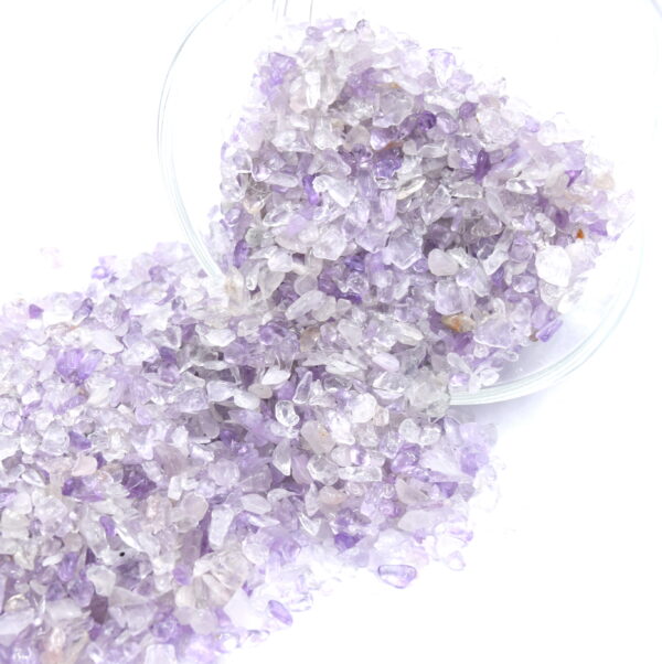Puces d'Améthyste Claire Naturelle non percés – Image 3