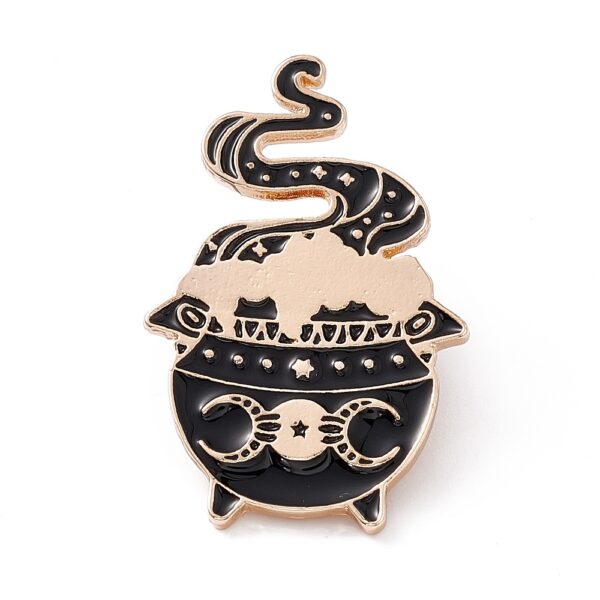 pin's chaudron noir de sorcière bouillonnant halloween (1)