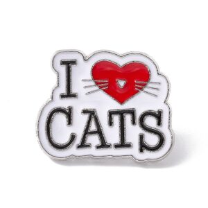 pin's i love cats avec coeur rouge (2)